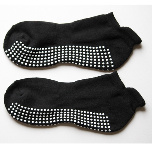 Sticker Sox Ankle Non Slip Socks - Black (per pair)