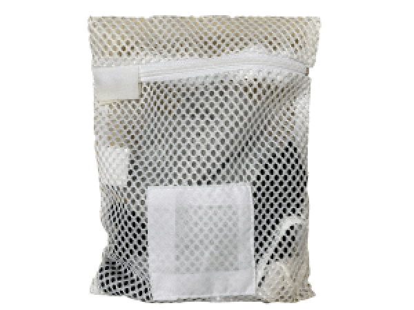 3 New Mesh Laundry Bag White Zipper Wash Washing Lingerie Clothes 10 1/2" x 12" 