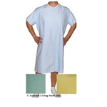 Hospital Gown: Blue, Pink, Yellow, Green 