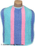 Adult Bib Stripe Various Neck Closures (each)
