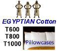 Egyptian Cotton Pillowcases (per pair)