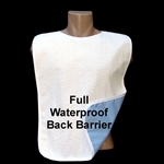 Adult Terry Cloth Bib Full Vinyl Barrier