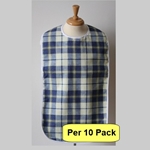 Adult Bib: Checkered Waterproof