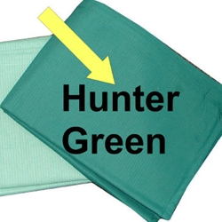 Rib Cord Bedspreads Hunter Green (each)