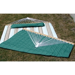 Quilted Forrest Green Cloth Hammock