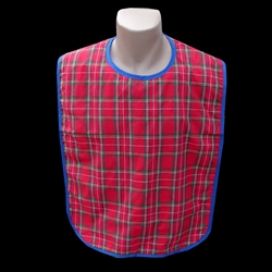 Poly Cotton Adult Bib Red