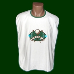 Golf Adult Embroidery Designer Bib