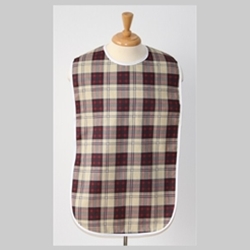Adult Bib: Plaid 18: x 35