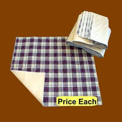 Plaid Reusable Bed Underpad