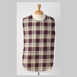 Adult Bib: Plaid 18: x 35