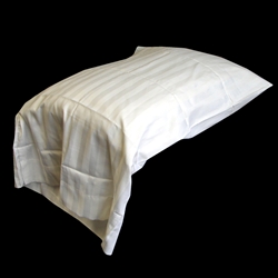 Satin Striped T-300 Standard or King Size Pillowcase (Per Dozen)