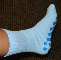 High Top Ankle Gripper Slipper Socks (per 3)