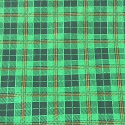 18" x 35" Adult Bib Green Checkered Waterproof Back(each)