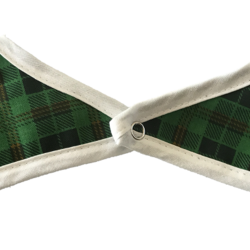 18" x 35" Adult Bib Green Checkered Waterproof Back(each)