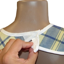 18" x 35" Blue Yellow Flannel Waterproof Back (Each)