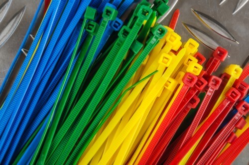 4 inch plastic cable ties various colors