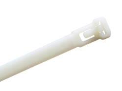 Bundle of White 6" Resealable Cable Ties