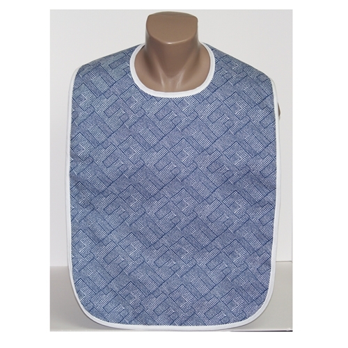 Adult Bib Blue Cross Check (each)