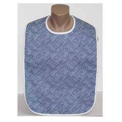 Adult Bib Blue Cross Check (each)