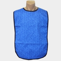 Adult Bib Blue Marble Waterproof Back Barrier (each)