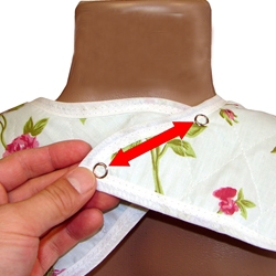 Adult Bib Quilted Bib with Vinyl Barrier Assorted Prints (each)
