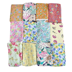 Adult Bib Quilted Bib with Vinyl Barrier Assorted Prints (each)