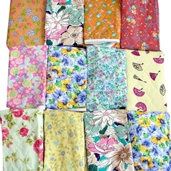 Adult Bib Quilted Bib with Vinyl Barrier Assorted Prints (each)