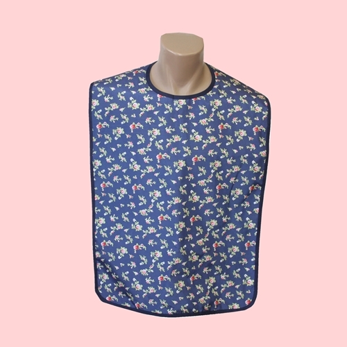 Adult Bib Rose Design Waterproof Back (each)