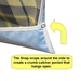 Adult Bib Snaps Crumb Catcher with Waterproof Back Barrier (each)