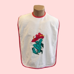 Adult Designer Embroidery Bibs (per 3 pack)