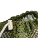 Closeup of Toggle Drawstring Closure of Army Green Mesh Net Draw String Laundry Bags 30" x 40"