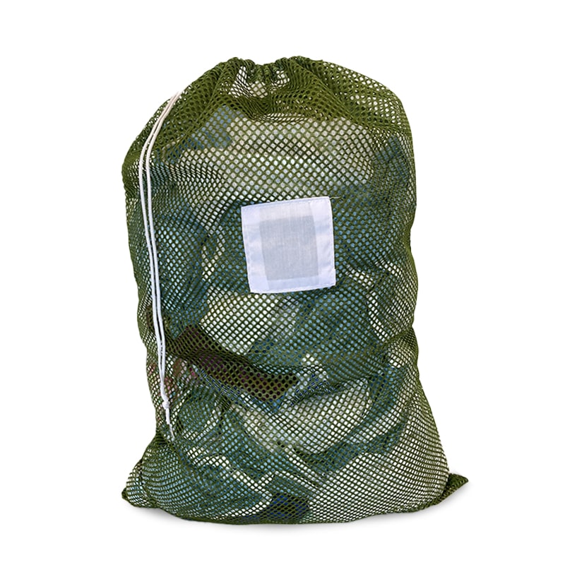 Army Green Mesh Net Draw String Laundry Bags 30" x 40"