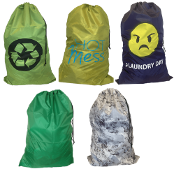 Large Bags Set of Five Assorted Colors, Prints or Patterns