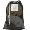 Black Mesh Net Draw String Laundry Bags 18" x 24"