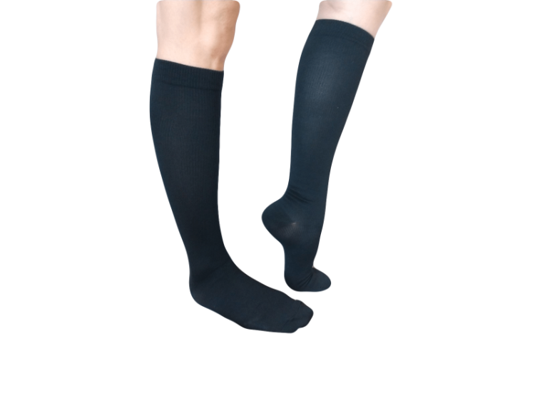 Black Compression Socks almost Knee High (Per Pair)