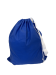 Front View of our Blue 100% Cotton Laundry Bag with One White Shoulder Strap