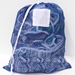 Blue Mesh Net Draw String Laundry Bags 18" x 24"