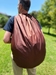 Brown Laundry Bag 24" x 36" Back View with Back Pack Straps 