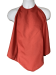 Burgundy Napkin Adult Bib Spun Polyester Waterproof Back on a Mannequin
