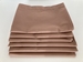 Stack of 6 Chocolate Brown Pillowcases, Standard Size 180 Thread Count