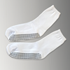 Deluxe White Calf Height Non Slip Socks (per pair)