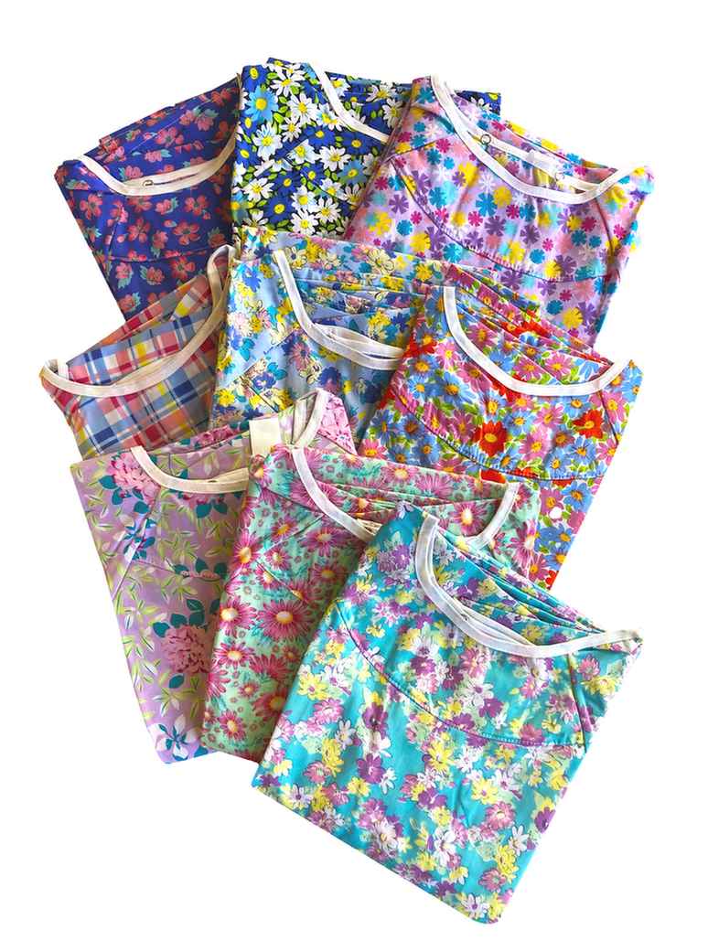 Designer Ladies Hospital Gown Assorted Patterns (sold by the each)