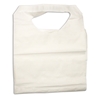 Disposable Poly Paper Adult Lap Bib with Ties (Case of 300)