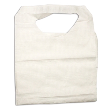 Disposable Poly Paper Adult Lap Bib (Per Case of 300)