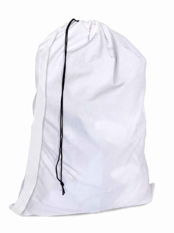 Heavy Duty White Canvas Laundry Bag with Carry Strap 30"x40" - Custom Printing Available heavy duty laundry bag with strap , white laundry bag, laundry bags, canvas laundry bags, commercial laundry bag, commercial laundry bags, discount laundry  bag, large laundry bag, heavy duty, heavy gauge, cotton laundry bag