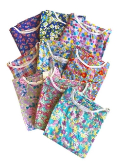 Irregular On Sale Poly/Cotton Ladies Floral Hospital Gowns - 2201-S/M-Irr