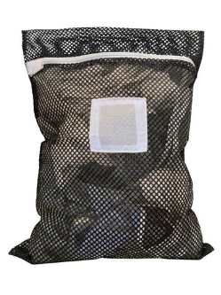 Irregular Zipper Mesh Laundry Bags - LBBLACK2436Z-IRR