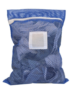 Irregular Zipper Mesh Laundry Bags - LBBLACK2436Z-IRR