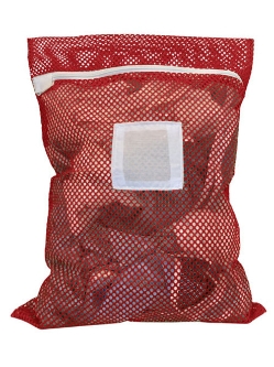Irregular Zipper Mesh Laundry Bags - LBBLACK2436Z-IRR