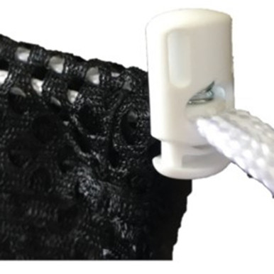 Irregular Zipper Mesh Laundry Bags - LBBLACK2436Z-IRR